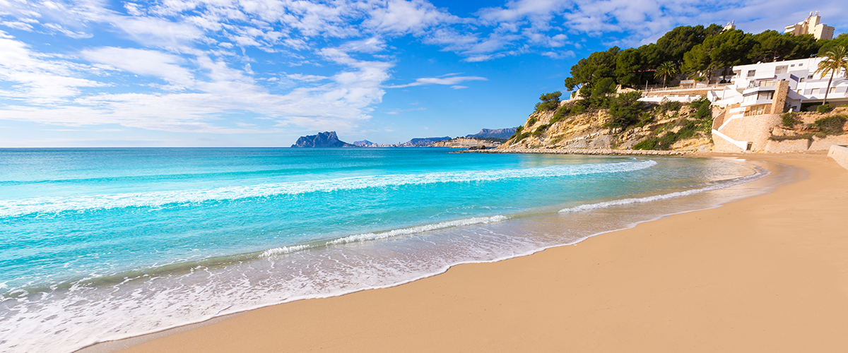 Abahana Villas - Peñón de Ifach de Calpe vom Strand von El Portet in Moraira.