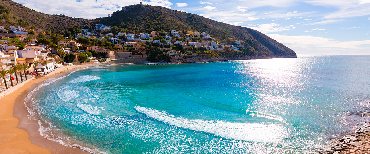 Abahana Villas - Vues de la Plage del Portet à Moraira. Abahana Villas - Vues de la Plage del Portet à Moraira.