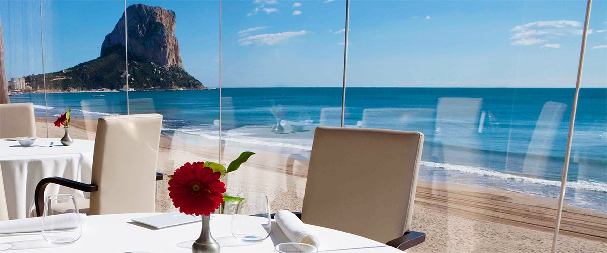 Abahana Villas - Peñón de Ifach from the restaurant Abiss in Calpe.