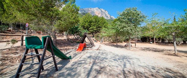 Turismo Calpe - Park with children's area. Turismo Calpe - Park with children's area.